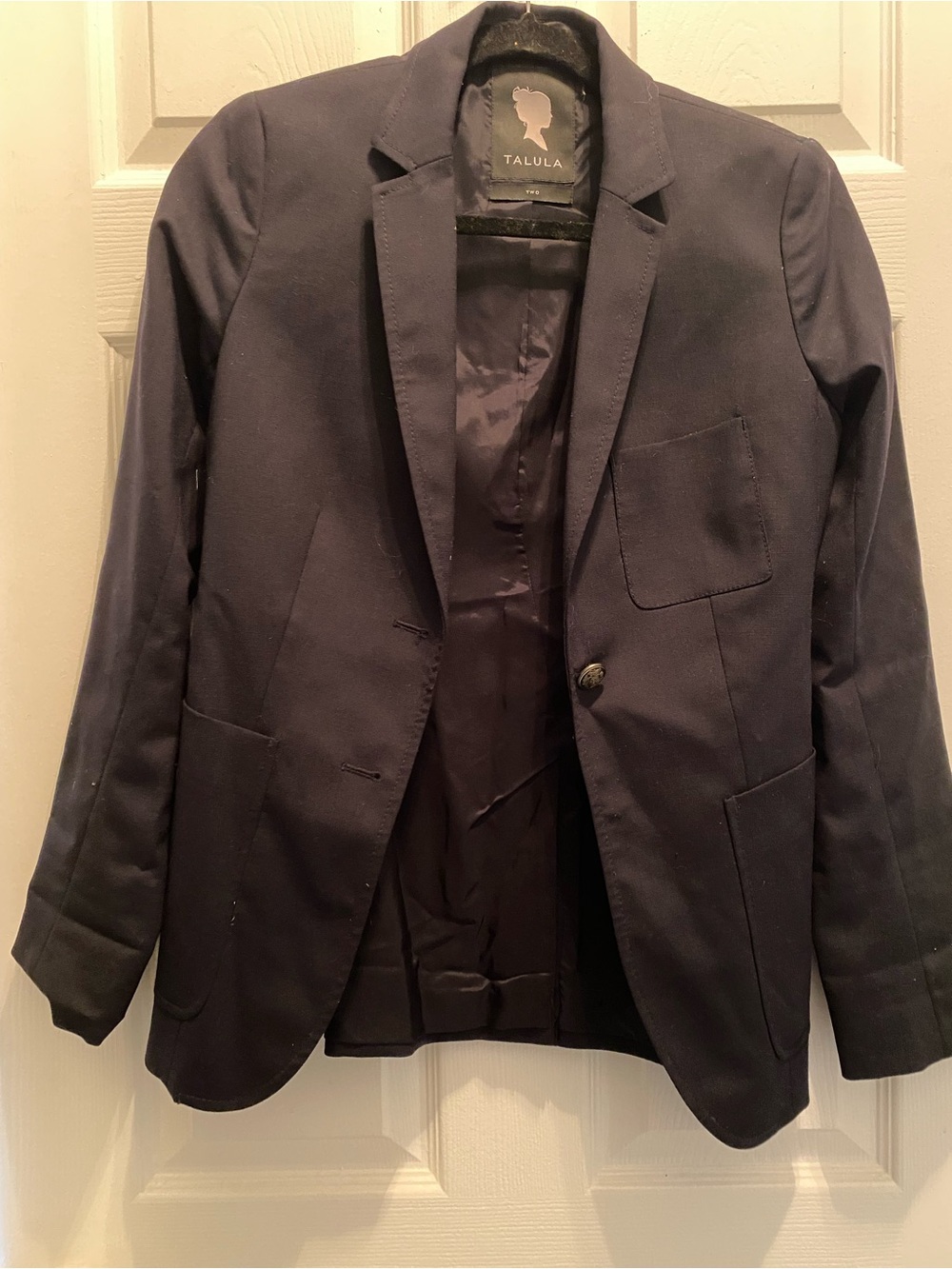 Aritzia Talula Men's Navy Single-Button Blazer
